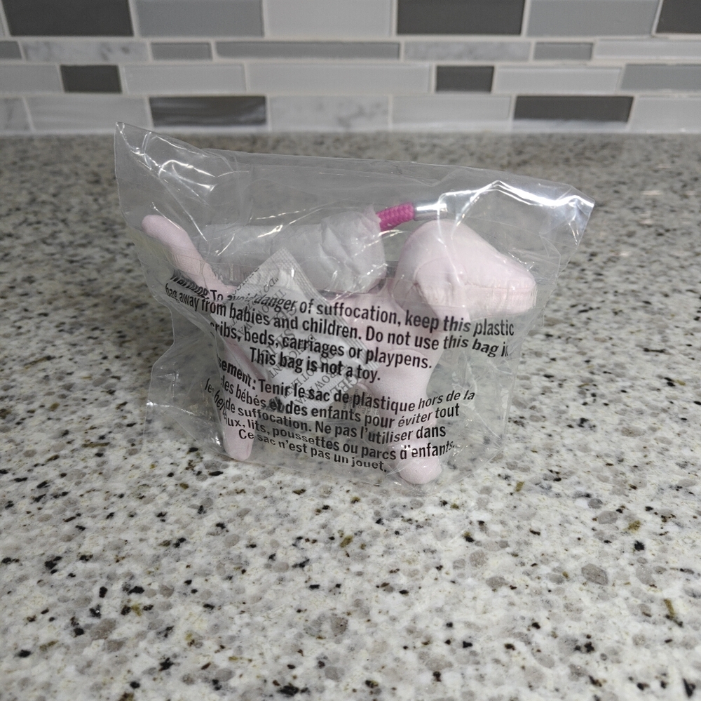 NEW VS PINK Micro Dog Keychain Charm (Pink tulip) - Picture 3 of 6